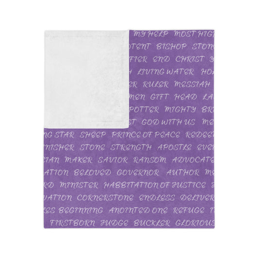 Names of Christ Blanket (Purple)